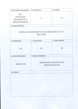 Reglement für die Philosophische Facultät der Königlichen Universität zu Breslau