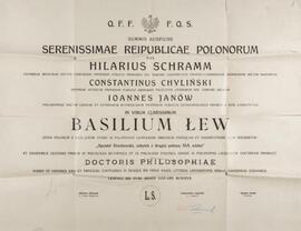 ŁEW WASYL/Лев Василь/ЛEB BACИЛИЙ/LEV VASILIJ