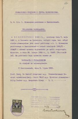 BIEDRZYCKI EMIL/Беджицький Еміль/БEДЖИЦKИЙ ЭMИЛЬ/BEDŽICKIJ ÈMILʹ